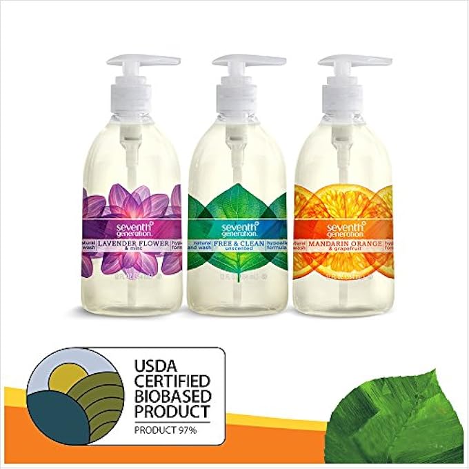 Seventh Generation HAND WASH, LAVENDER FLOWER & MINT, 12OZ - Image 4